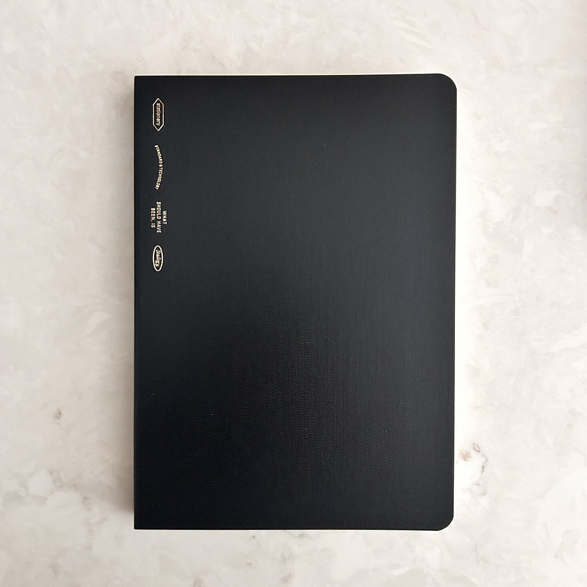 STALOGY Editor's Series 1/2 Year Notebook - A5 - Grid - Black