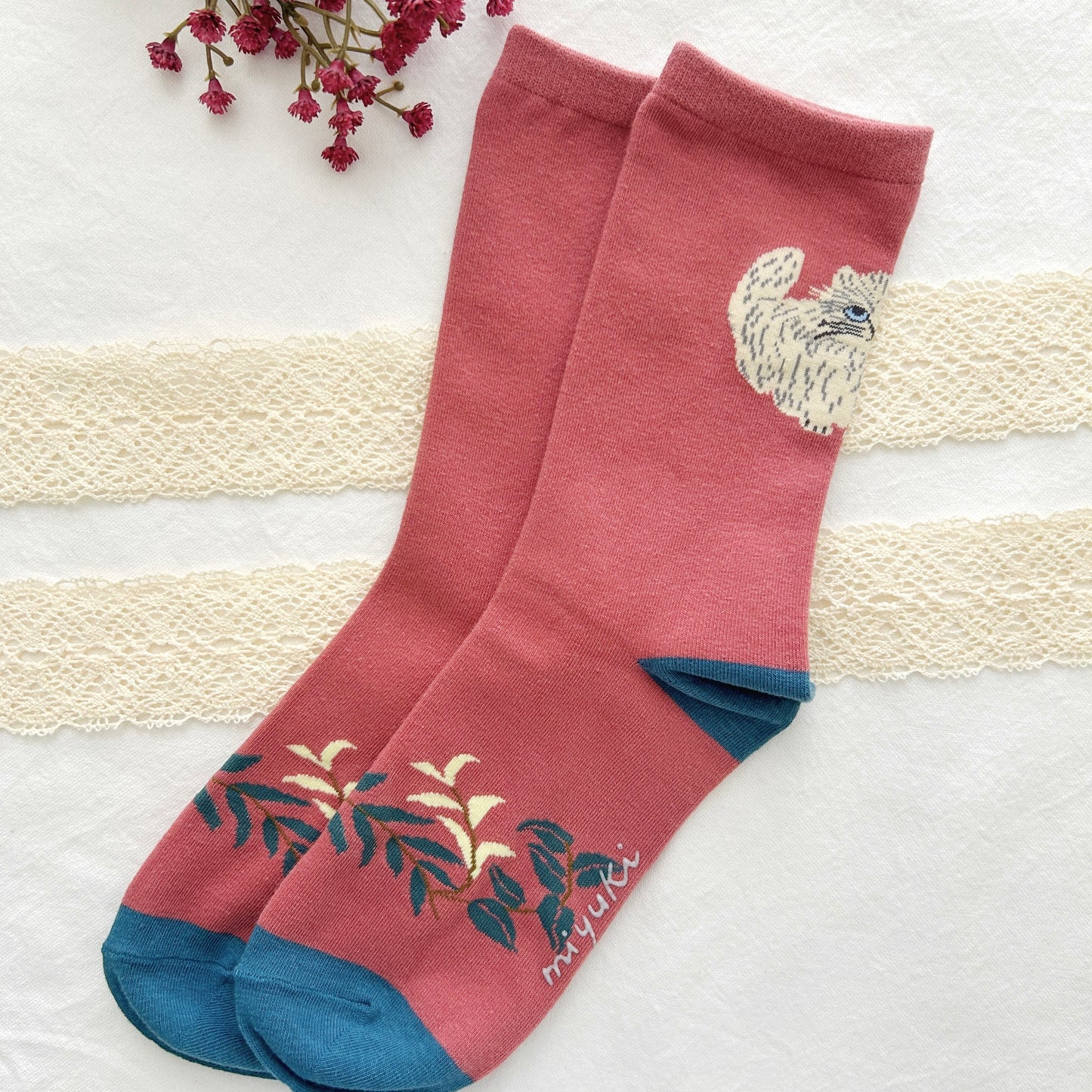 Matsuo Miyuki Cat Socks - Elliot