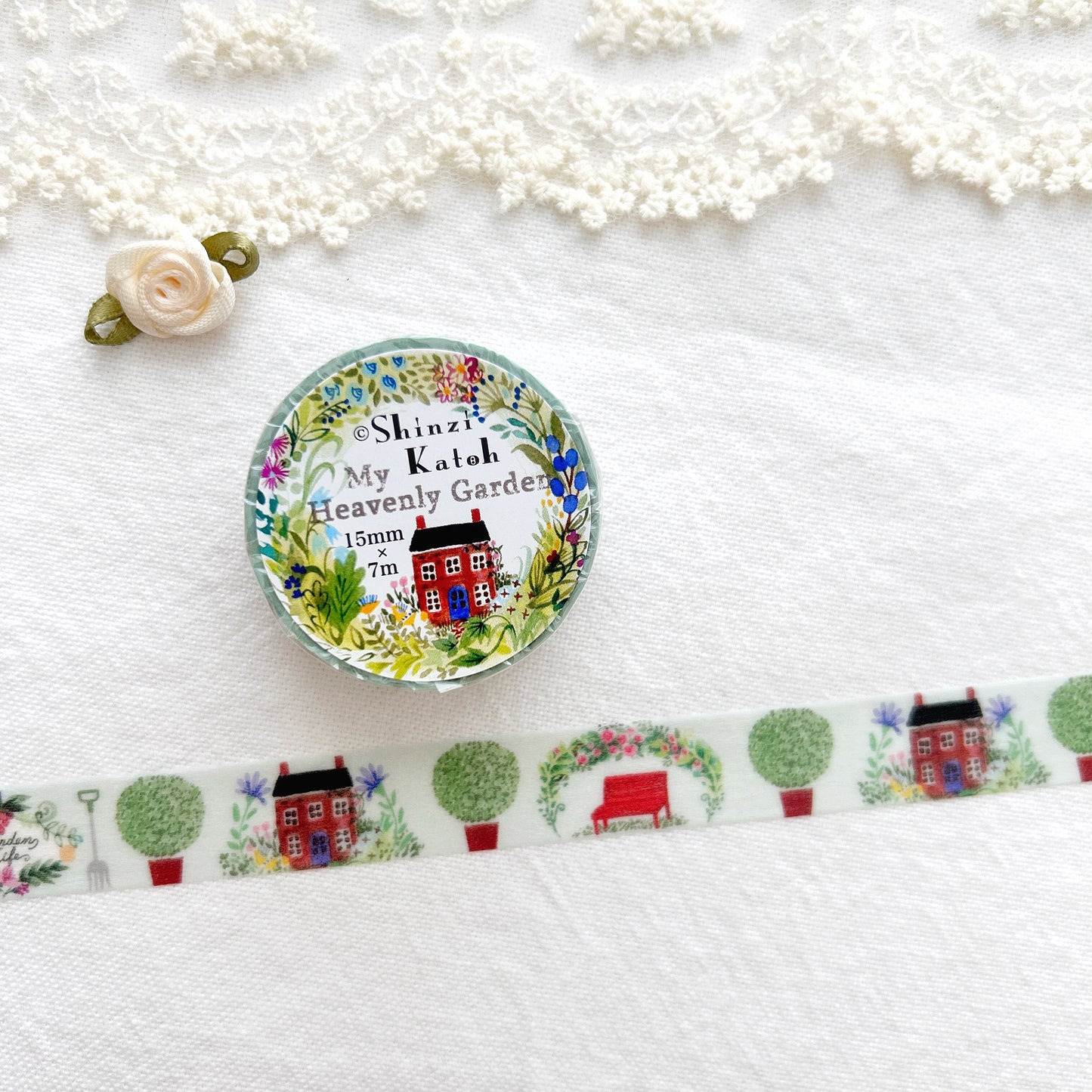 Shinzi Katoh Washi Tape - My Heavenly Garden - Garden Letter
