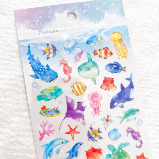 Mind Wave Summer Selection Stickers - Aquarium