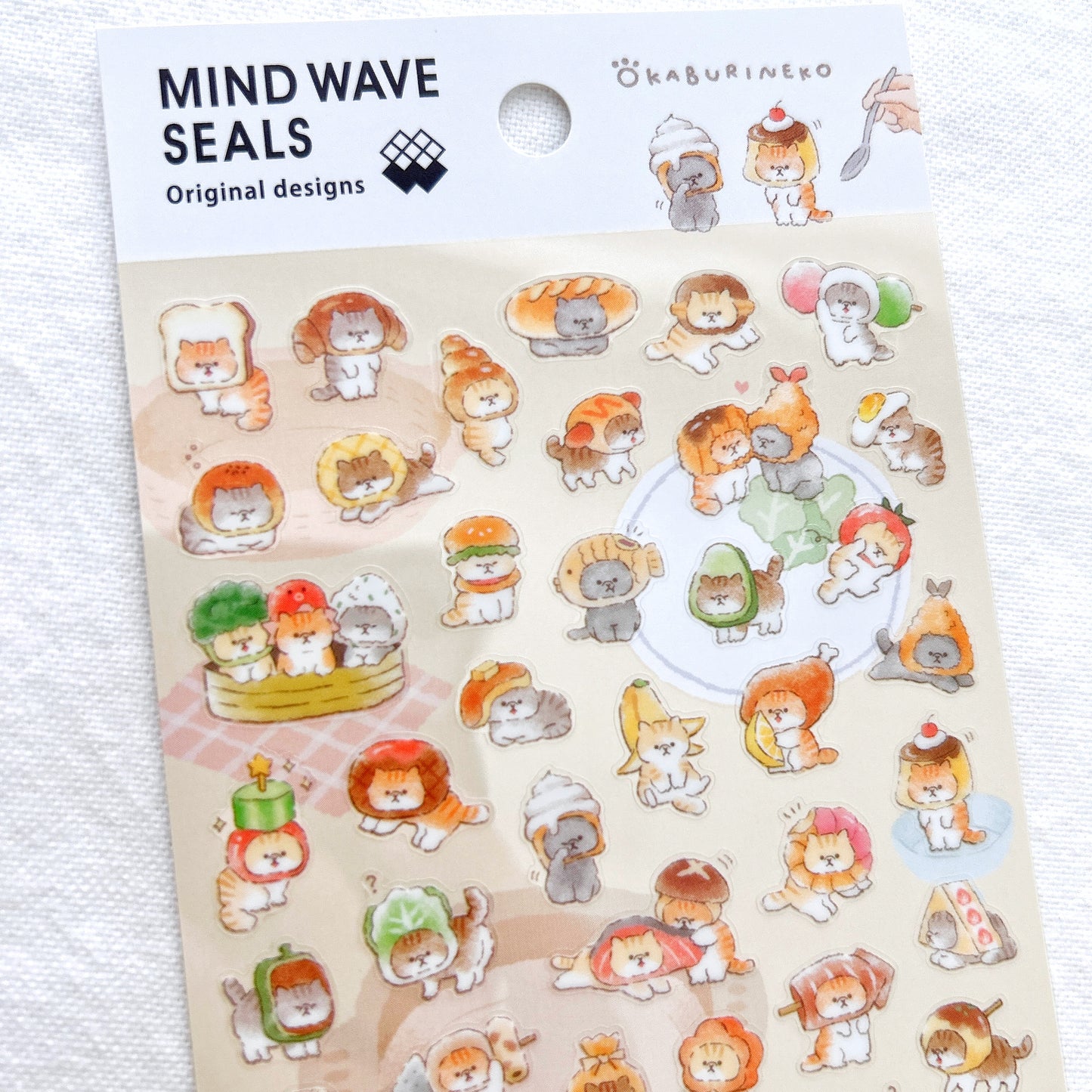 Mind Wave Original Design Stickers - Cat and Headpiece