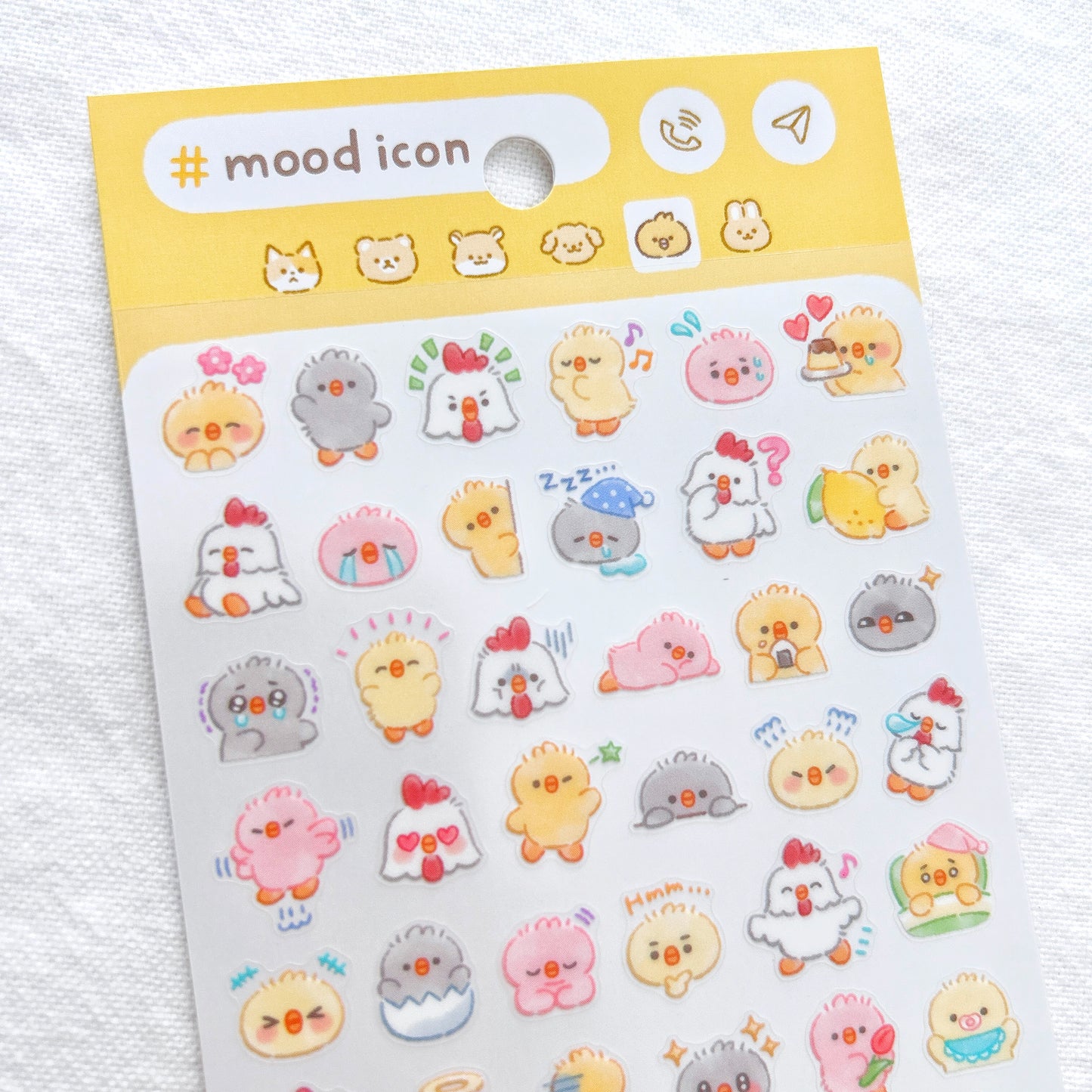 Mind Wave Mood Icon Stickers - Chick