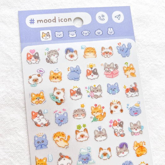 Mind Wave Mood Icon Stickers - Cat