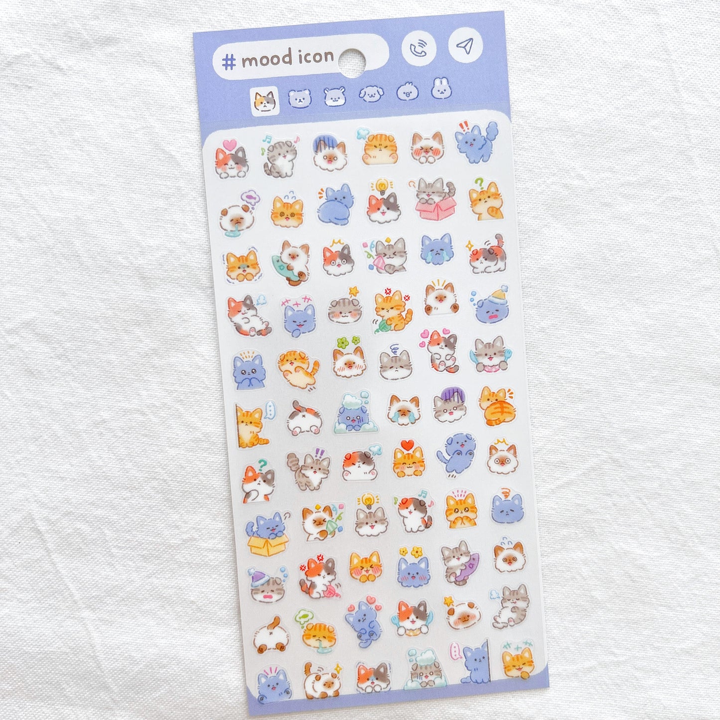 Mind Wave Mood Icon Stickers - Cat
