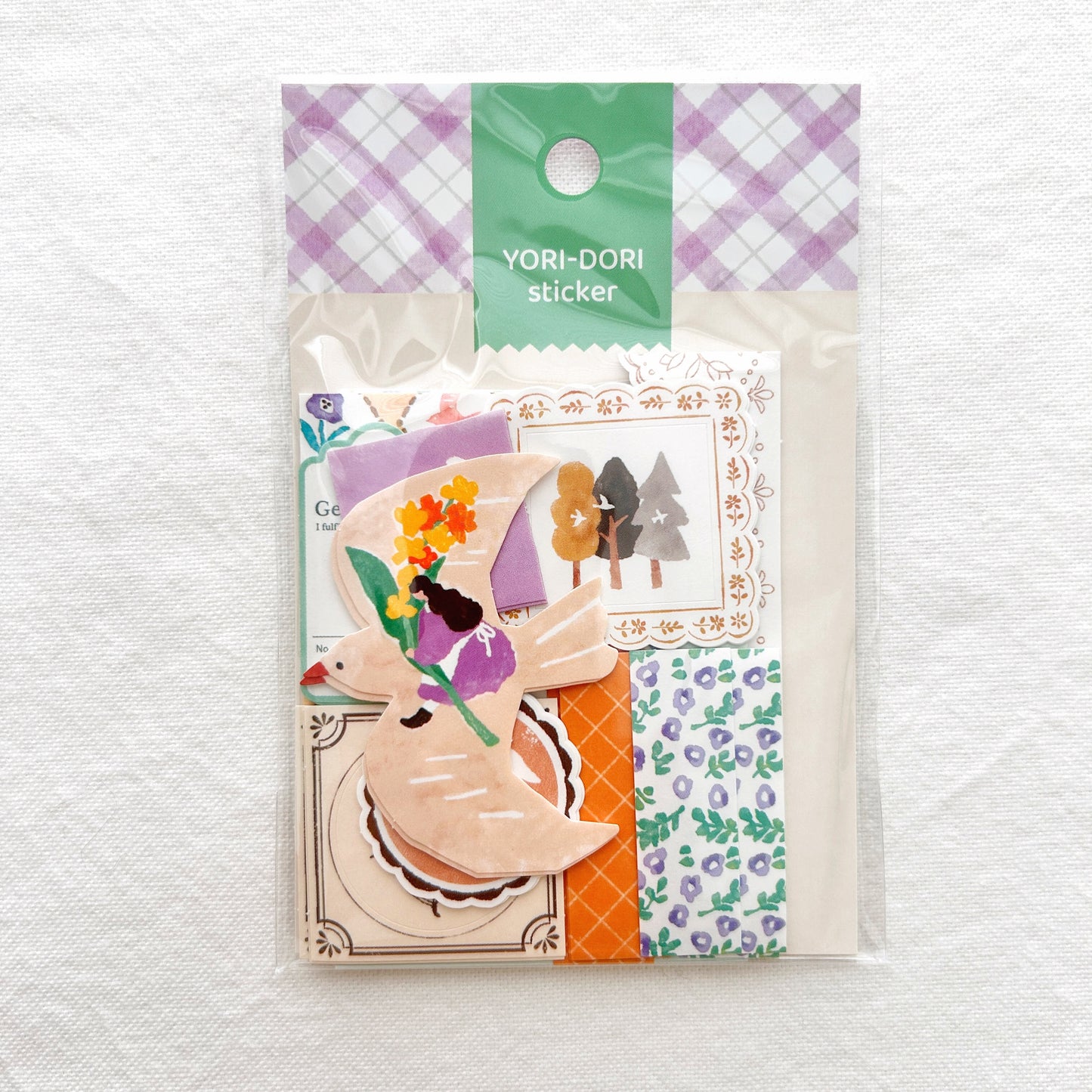 Mind Wave Yori-Dori Flake Stickers - On Bird's Back