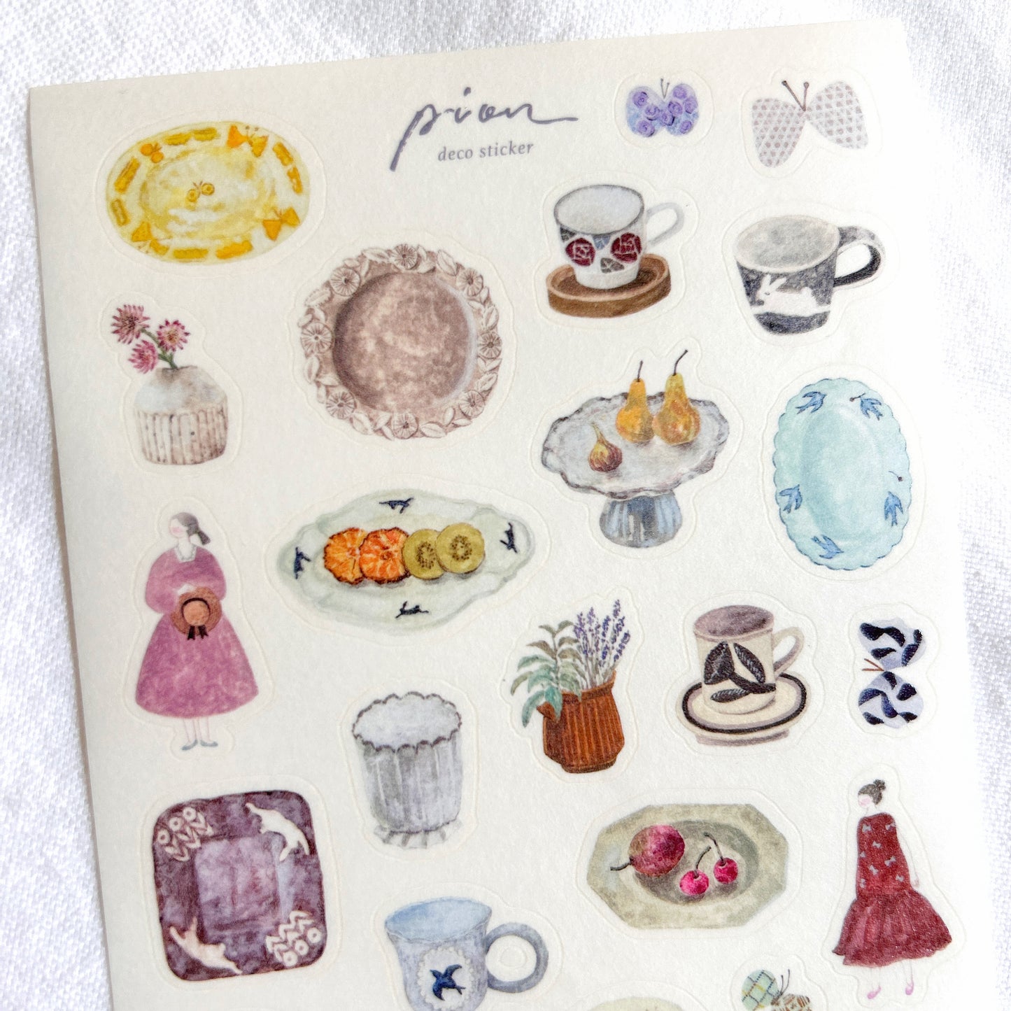 Pion Kiss-Cut Washi Sticker - Pottery