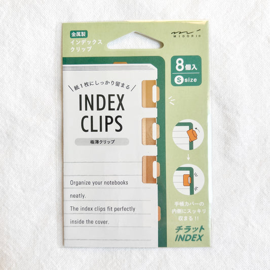 Midori Chiratto Index Clip - Small - Copper