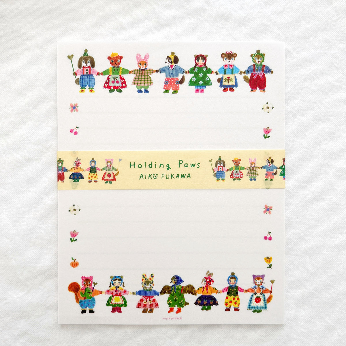 Aiko Fukawa Letterset - Holding Paws