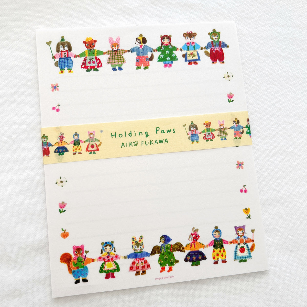 Aiko Fukawa Letterset - Holding Paws