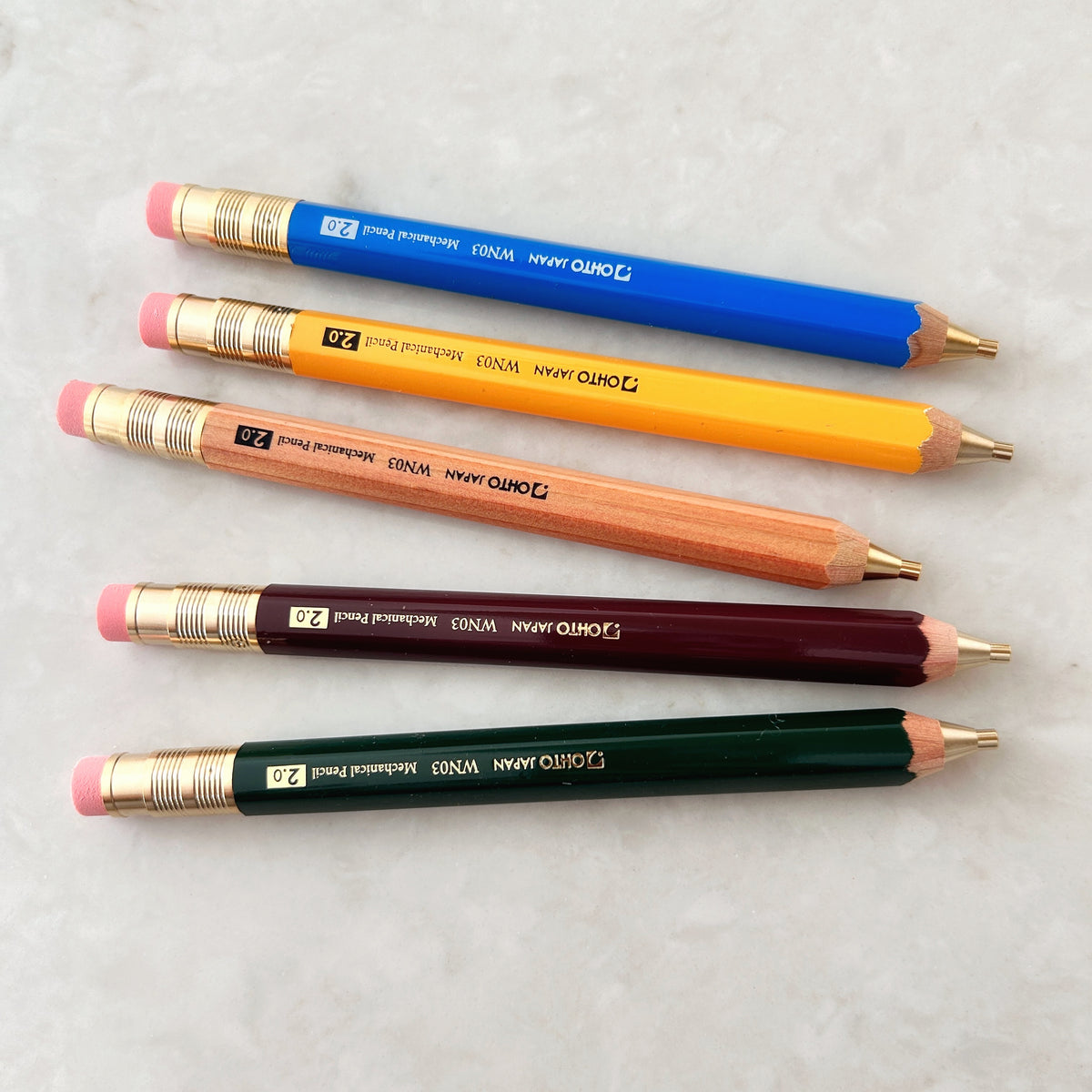 OHTO Mechanical Wooden Pencil 2.0mm - Yellow