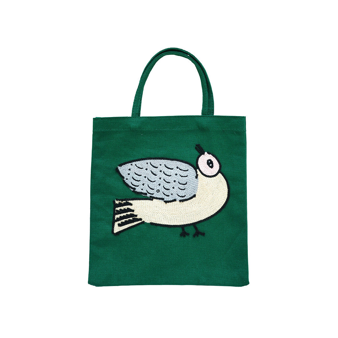 Matsuo Miyuki Embroidered Mini Tote Bag - Bird