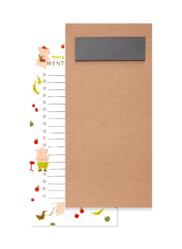 This Little Piggy Magnetic Notepad