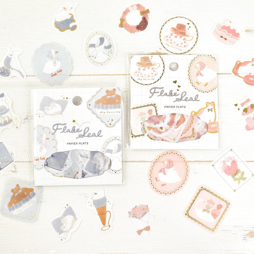 Papier Platz Flake Stickers - Shoichiro Tobimatsu Blue