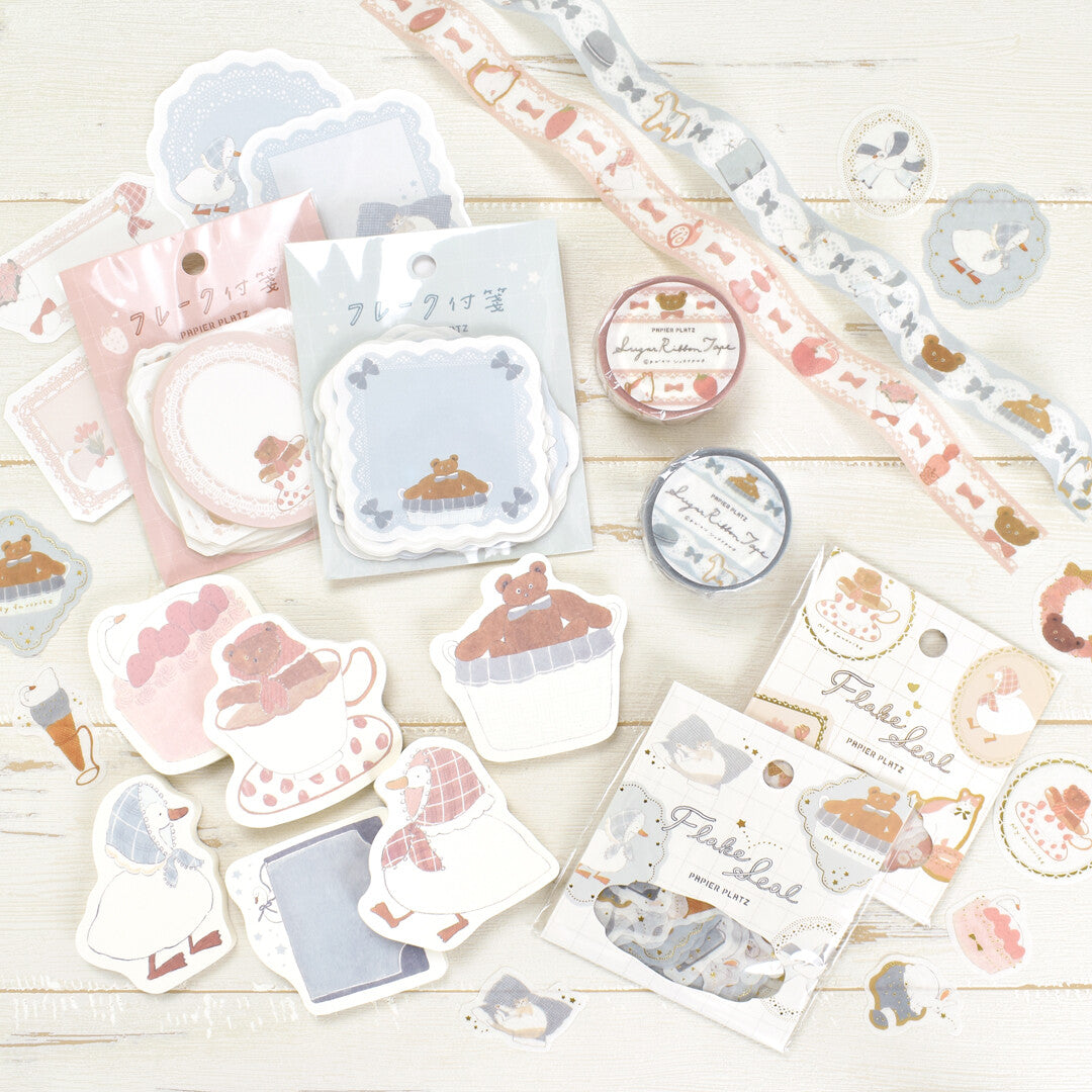 Papier Platz Flake Stickers - Shoichiro Tobimatsu Blue