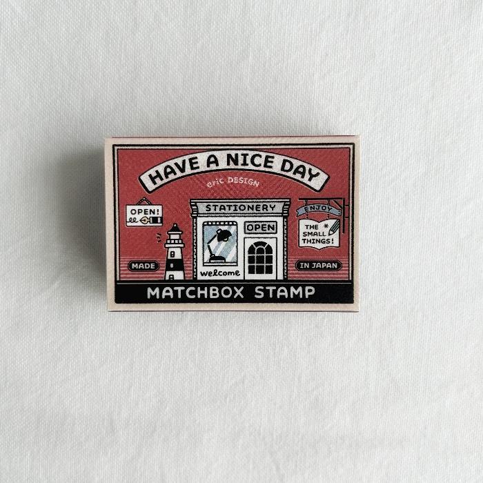 eric x SANBY Matchbox Stamp Set - Stationery Store is a delightful stamp set that brings the magic of a stationery shop to your creative projects.