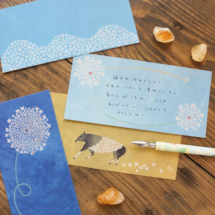 Subikiawa memo pad titled 'Nora Nin Jin,' featuring whimsical illustrations, Japanese stationery perfect for adding a playful, nature-inspired touch to notes, planners, and journals.