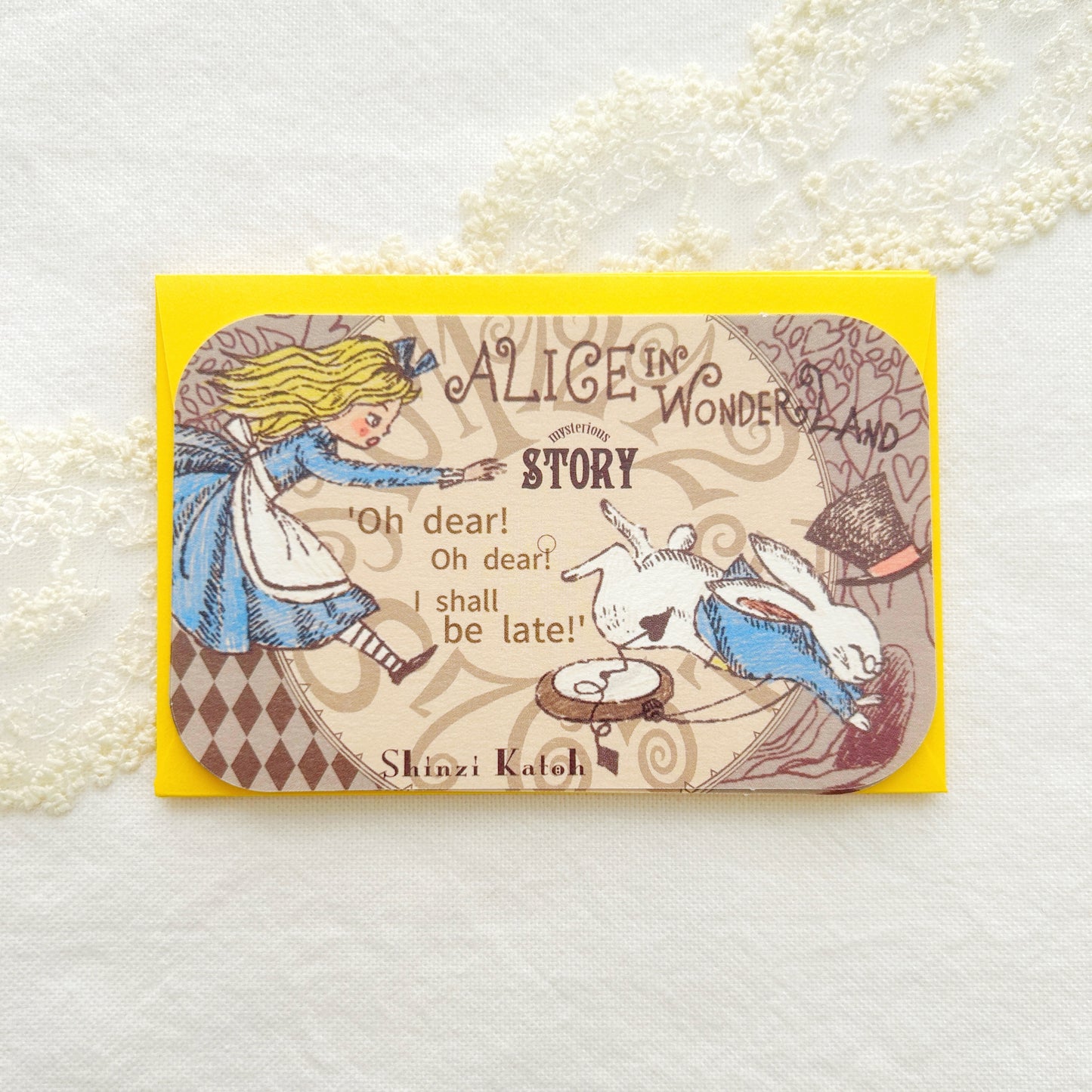 Shinzi Katoh Message Card Set - Alice Wonderland