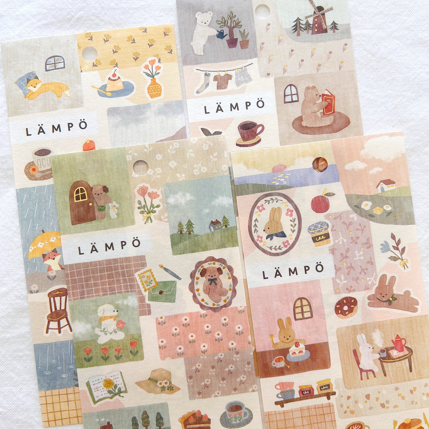 Mind Wave Lampo Sticker - Morning With Bear