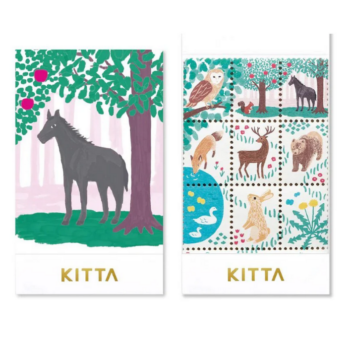 KITTA Stamp Style Sticker - Vol.12 Special Animal is a delightful celebration of whimsical wildlife.  Perfect for adding a touch of nature’s magic to your letters, journals, and creative projects