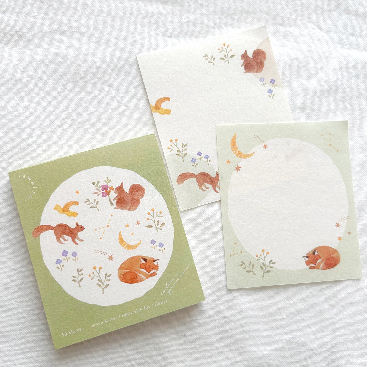 Nuku Sweetheart Memo Pad - Woodland Animals