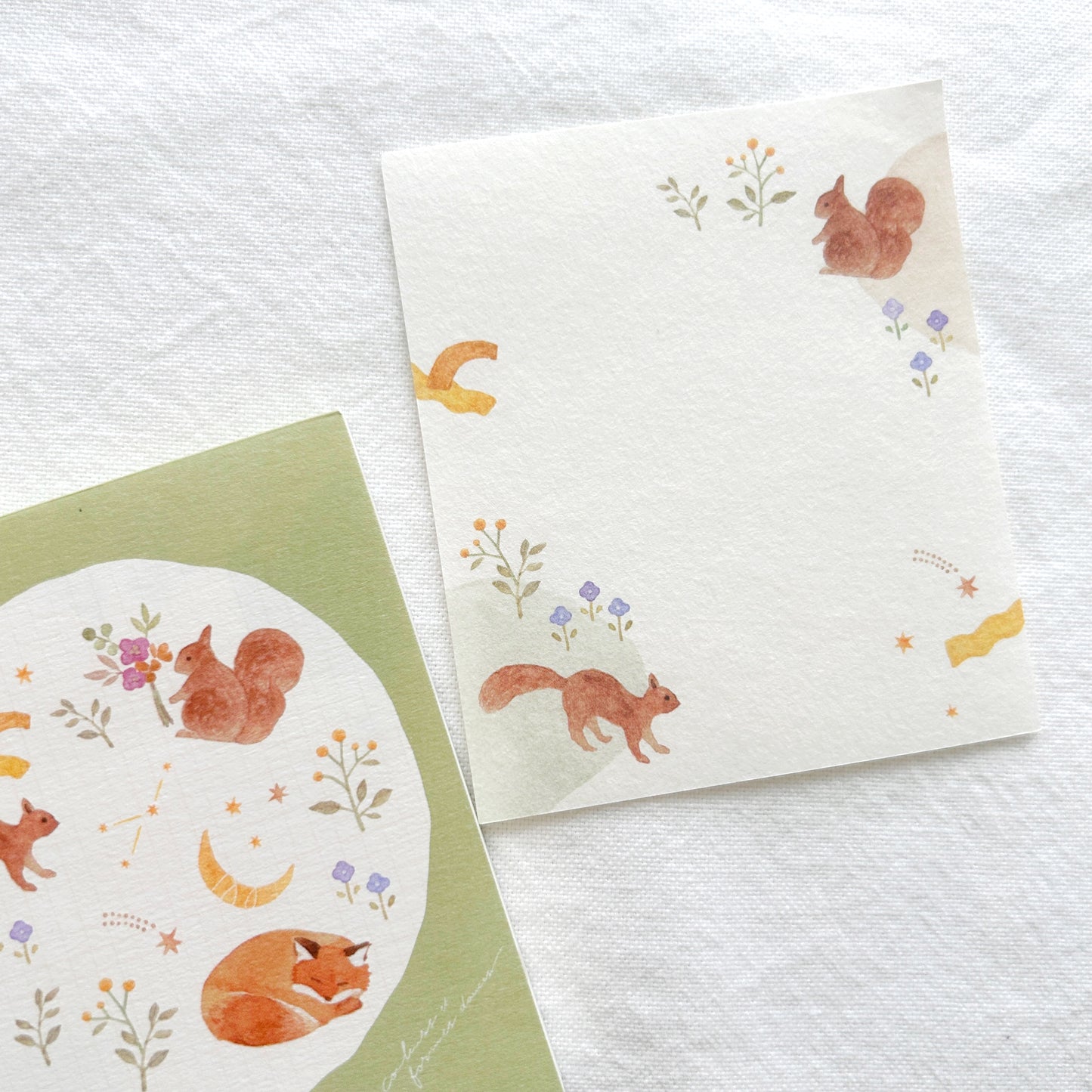 Nuku Sweetheart Memo Pad - Woodland Animals
