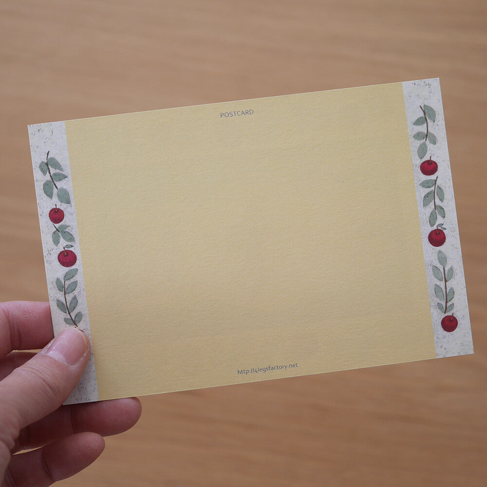 4Legs Postcard - Brown Tiger Apple Cat