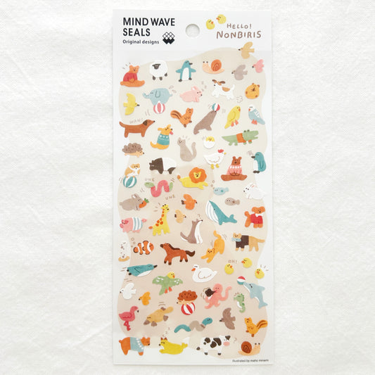 Mind Wave Original Design Clear Stickers - At Leisure