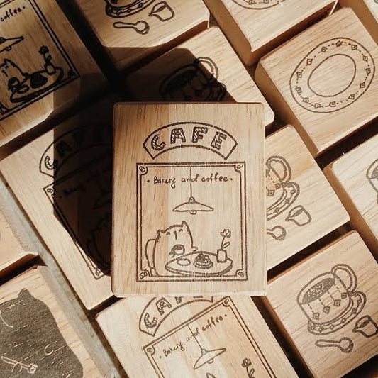 Catdoo Rubber Stamp - At The Bakery