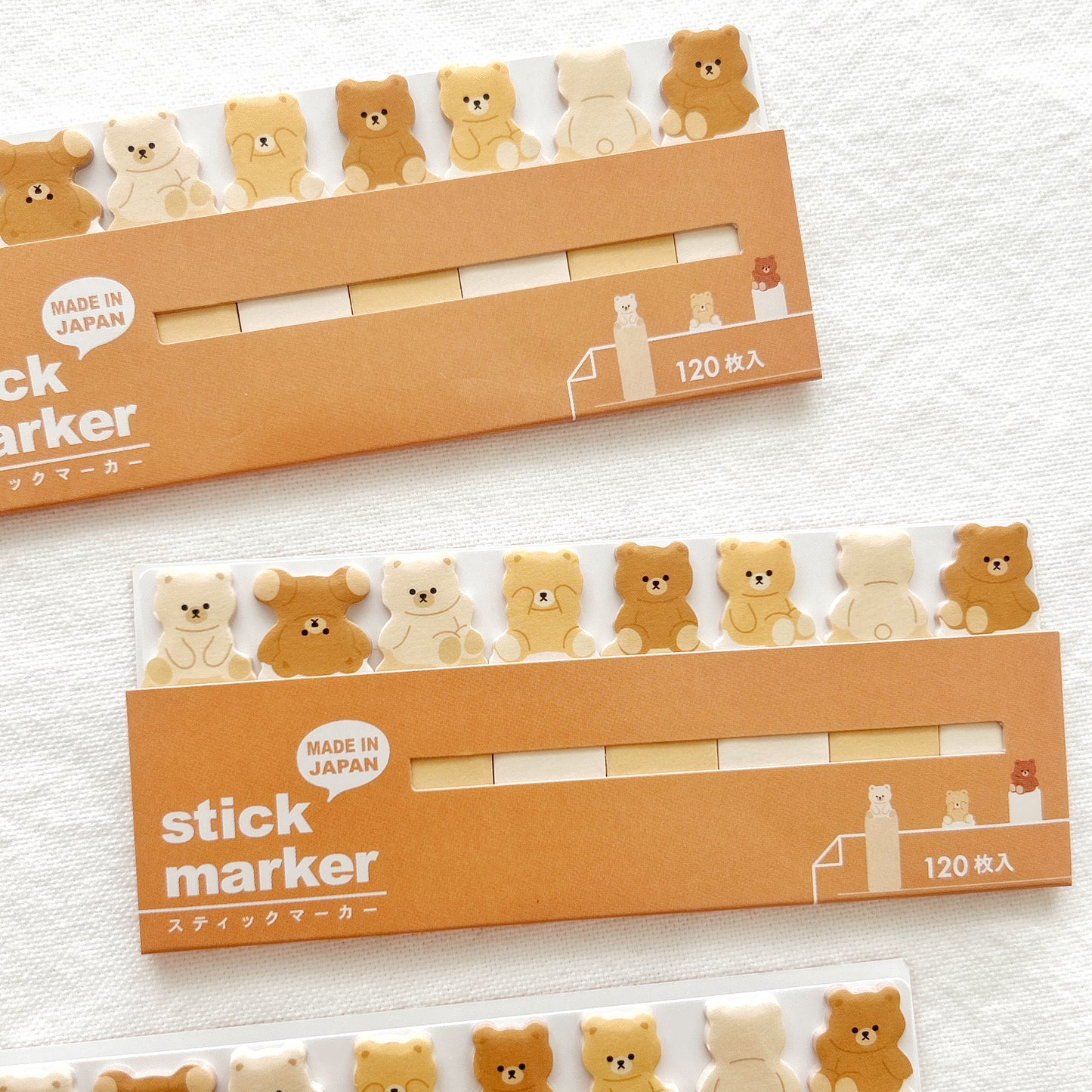 Mind Wave Page Markers - Brown Bears 120 Pcs