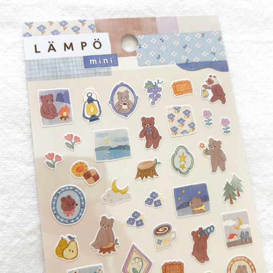 Mind Wave Lampo Mini Stickers - Bear and Starry Sky