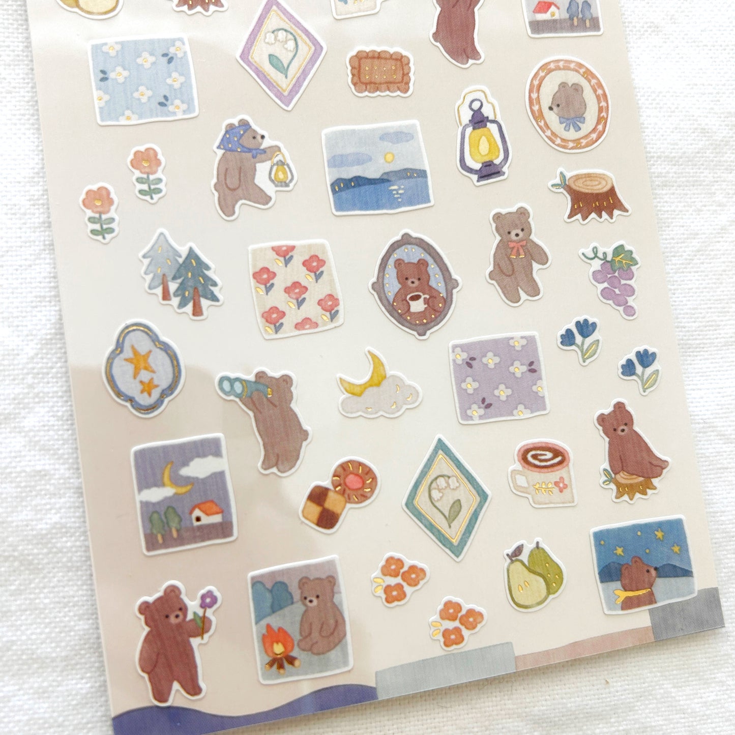 Mind Wave Lampo Mini Stickers - Bear and Starry Sky