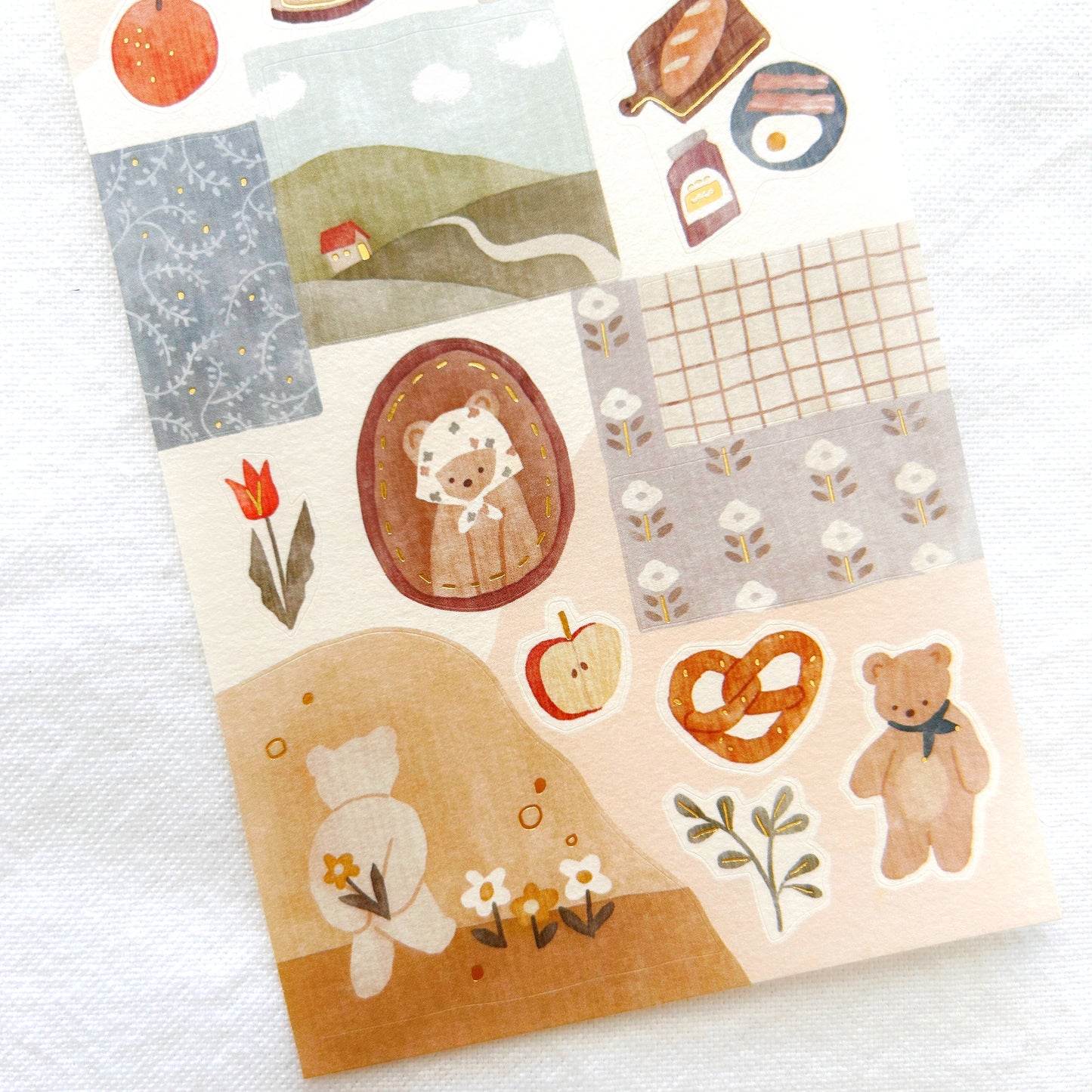 Mind Wave Lampo Sticker - Morning With Bear