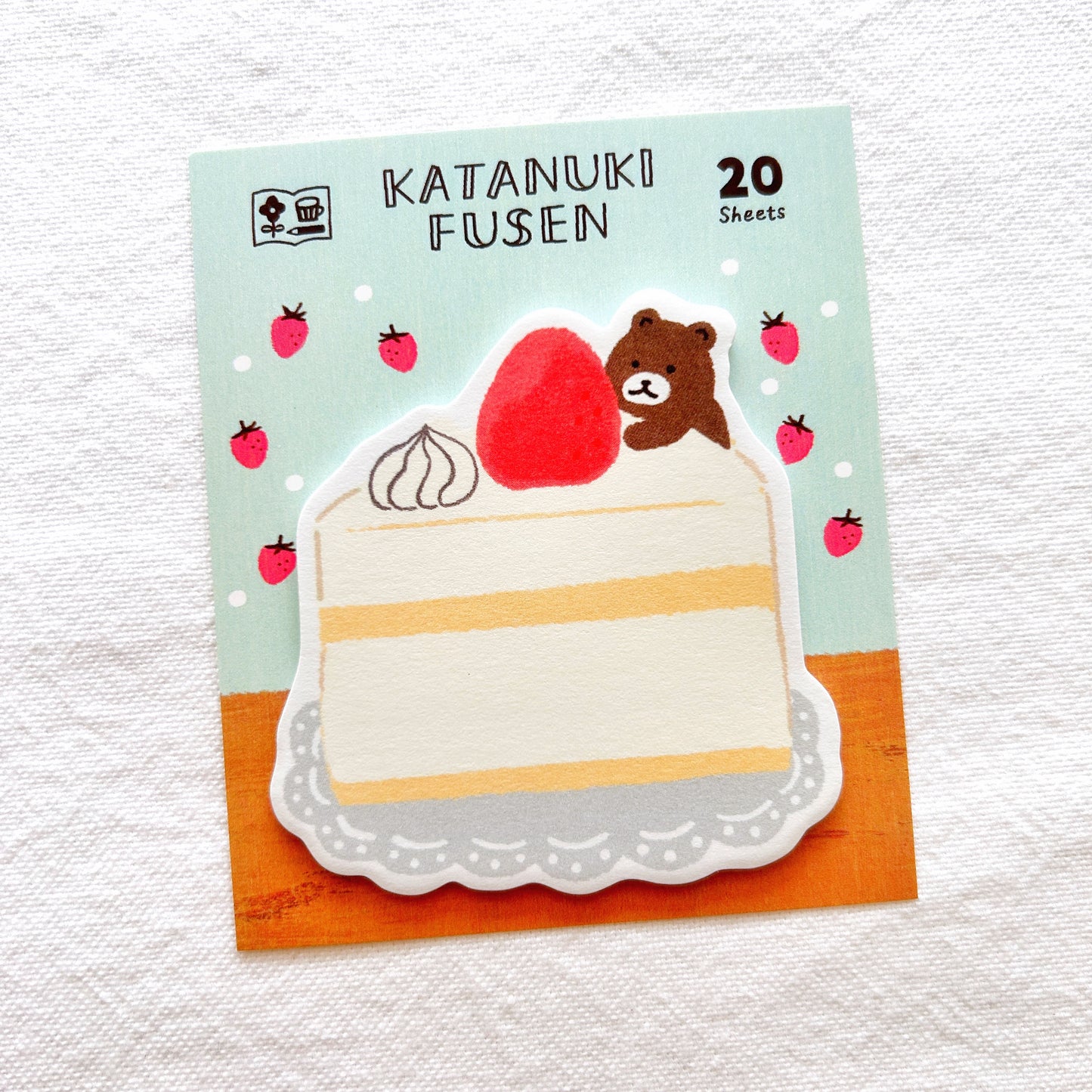 Furukawa Shiko Die-Cut Sticky Notes - Strawberry Cake