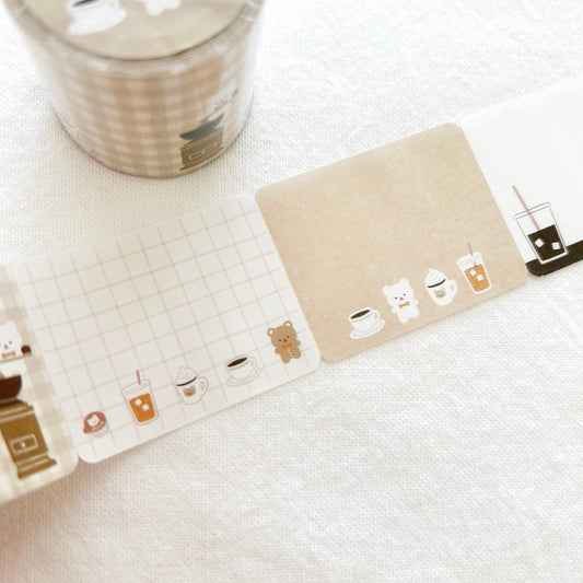 Papier Platz Rolled Sticky Notes - Bear Café (61-104)