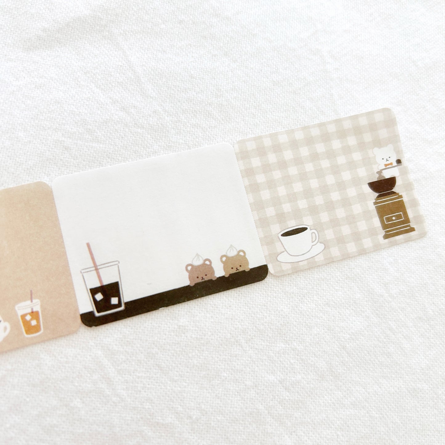 Papier Platz Rolled Sticky Notes - Bear Café (61-104)
