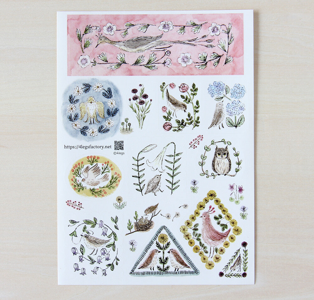 4Legs Sticker Sheet - Bird