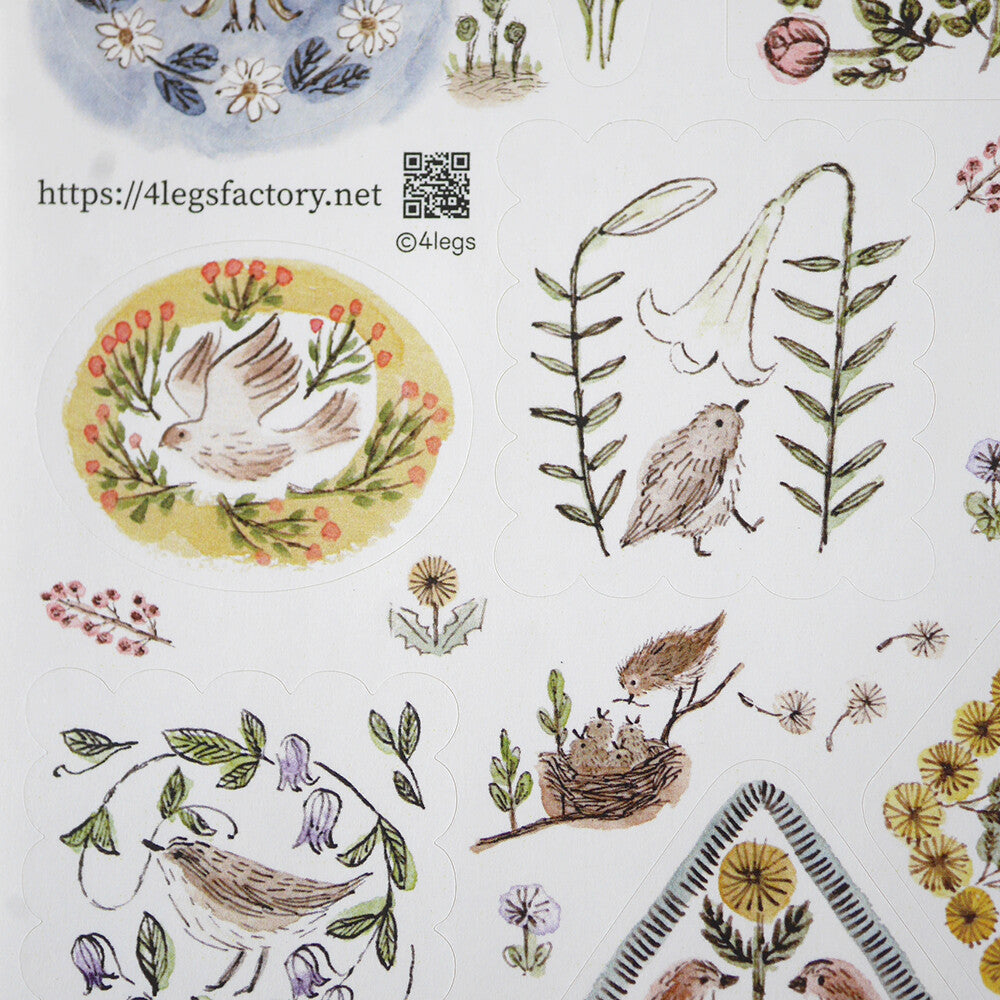4Legs Sticker Sheet - Bird