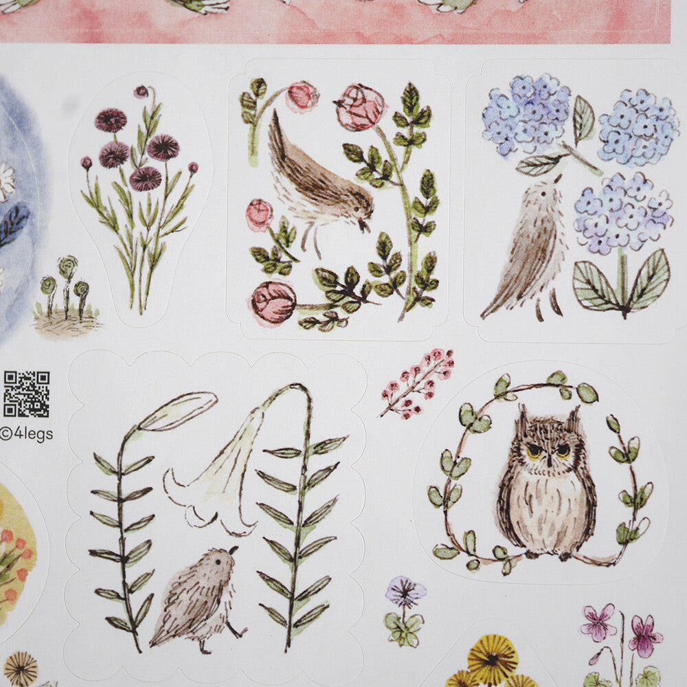 4Legs Sticker Sheet - Bird
