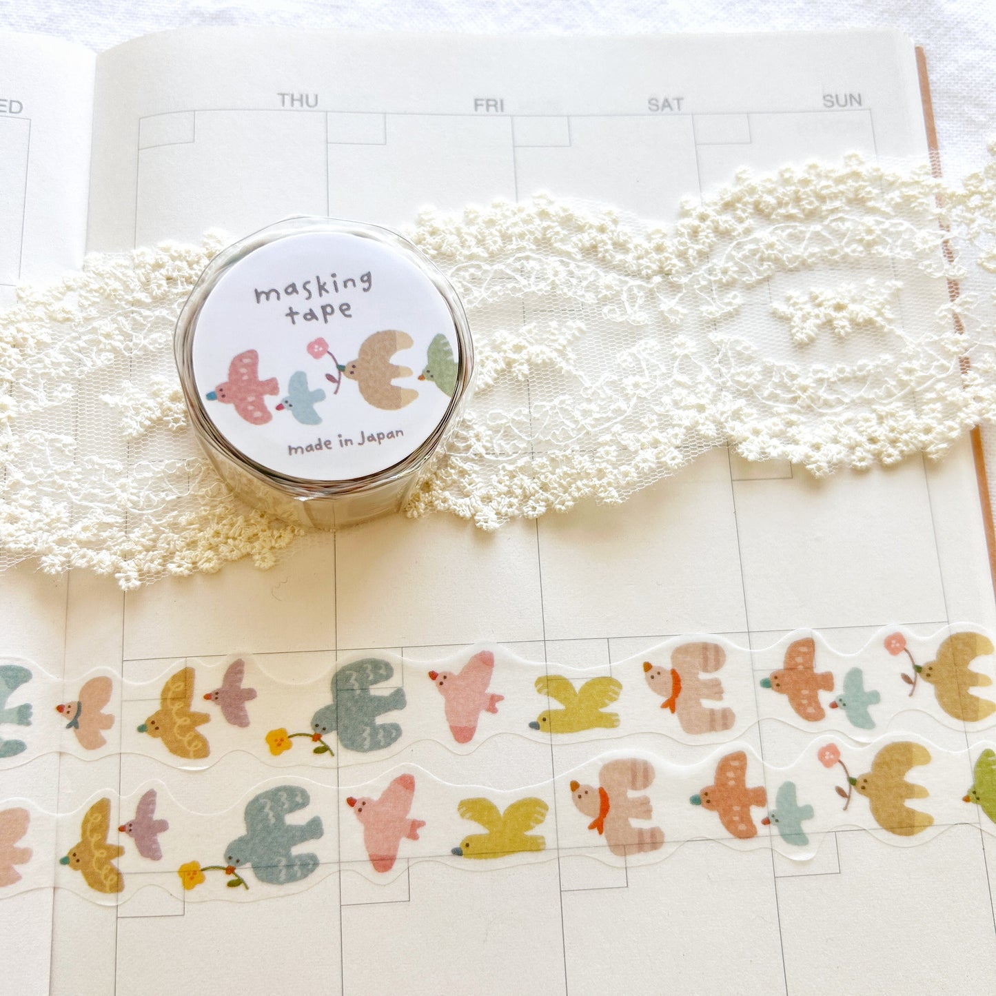 Mind Wave Die-Cut Washi Tape - Birds