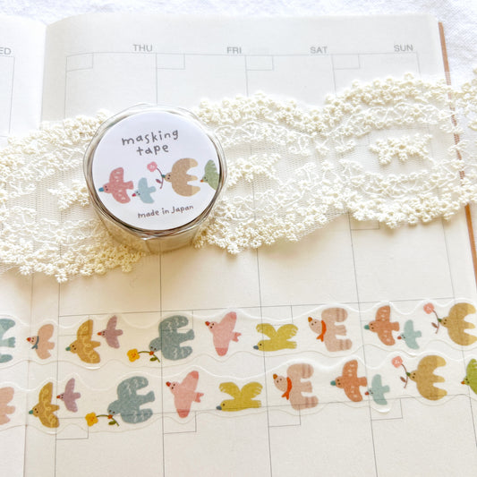 Mind Wave Die-Cut Washi Tape - Birds