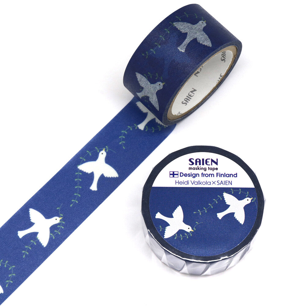 Saien Washi Tape - Birds In The Night Sky