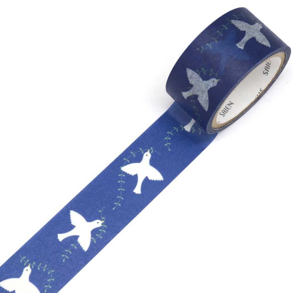 Saien Washi Tape - Birds In The Night Sky