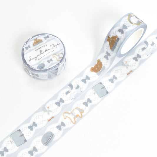 Papier Platz Washi Tape - Shoichiro Tobimatsu Sugar Ribbon Blue