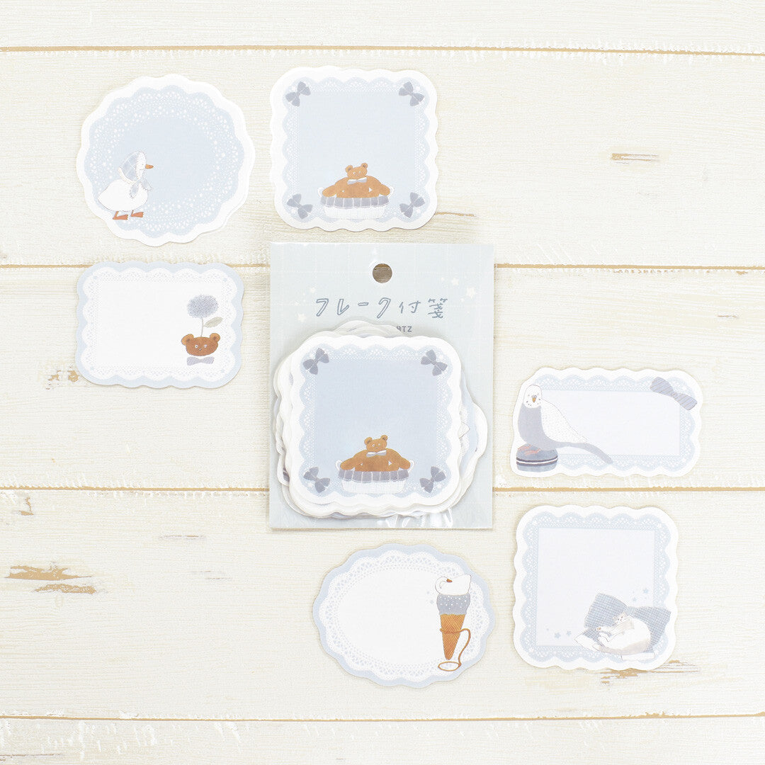 Papier Platz Flake Sticky Notes - Shoichiro Tobimatsu Blue