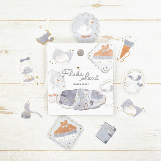 Papier Platz Flake Stickers - Shoichiro Tobimatsu Blue