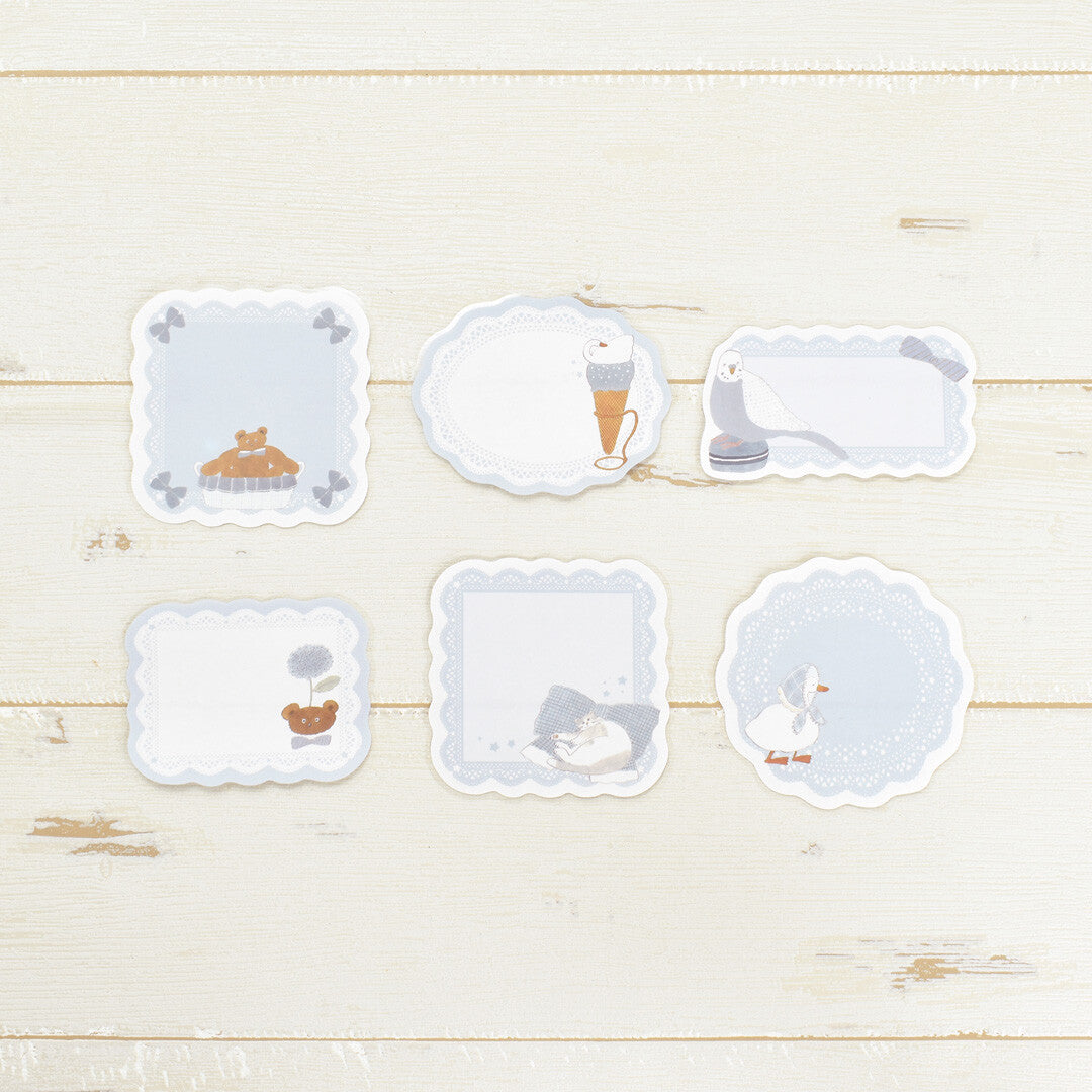 Papier Platz Flake Sticky Notes - Shoichiro Tobimatsu Blue