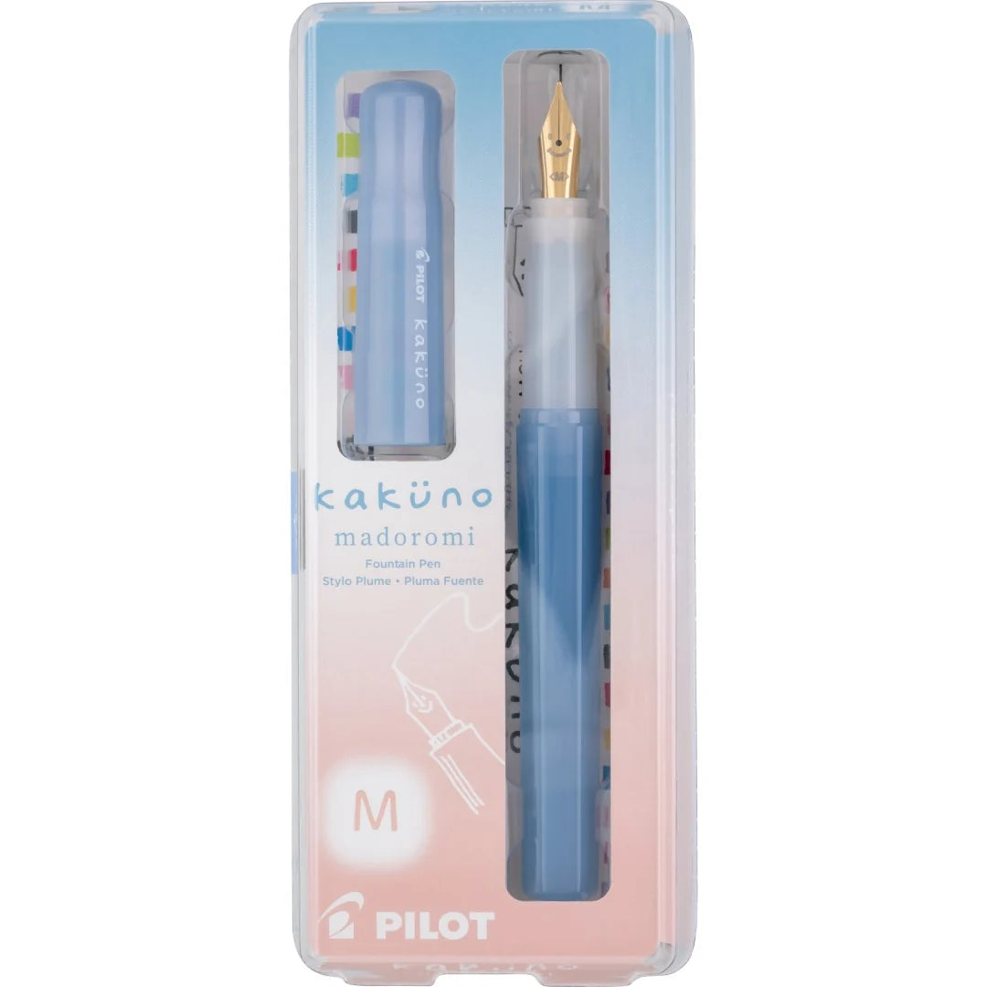 Pilot Kakuno Madoromi Fountain Pen - Periwinkle Blue - Medium