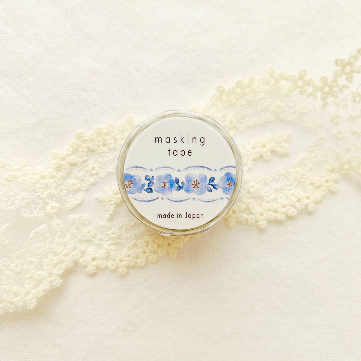 Mind Wave Die-Cut Washi Tape - Blue Flower