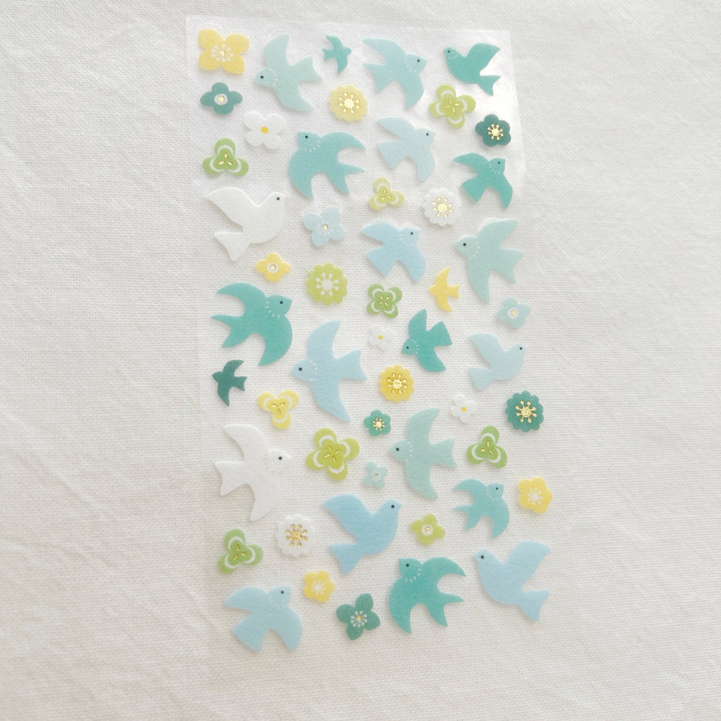 NB Nonwoven Fabric Stickers - Blue Bird