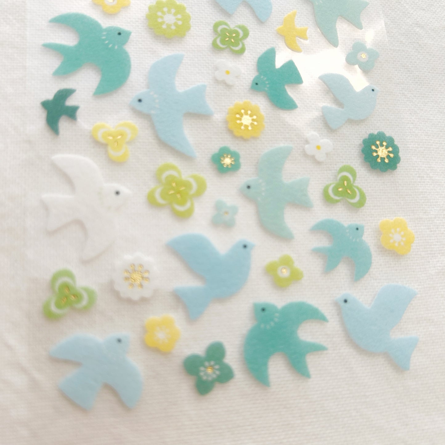 NB Nonwoven Fabric Stickers - Blue Bird